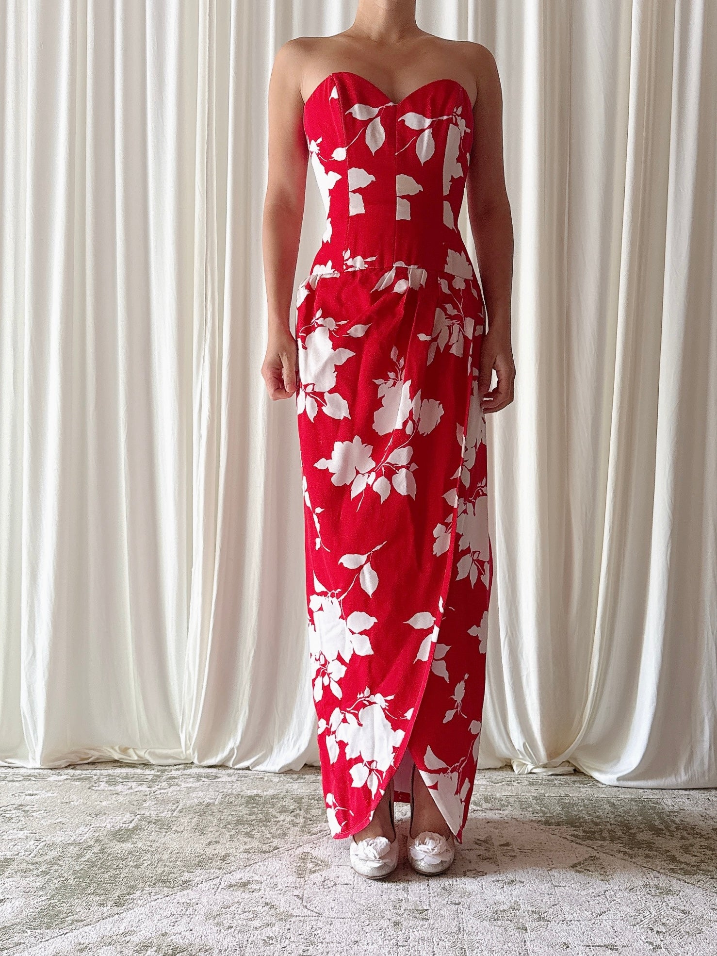 Vintage Victor Costa Red Dress - Size 2