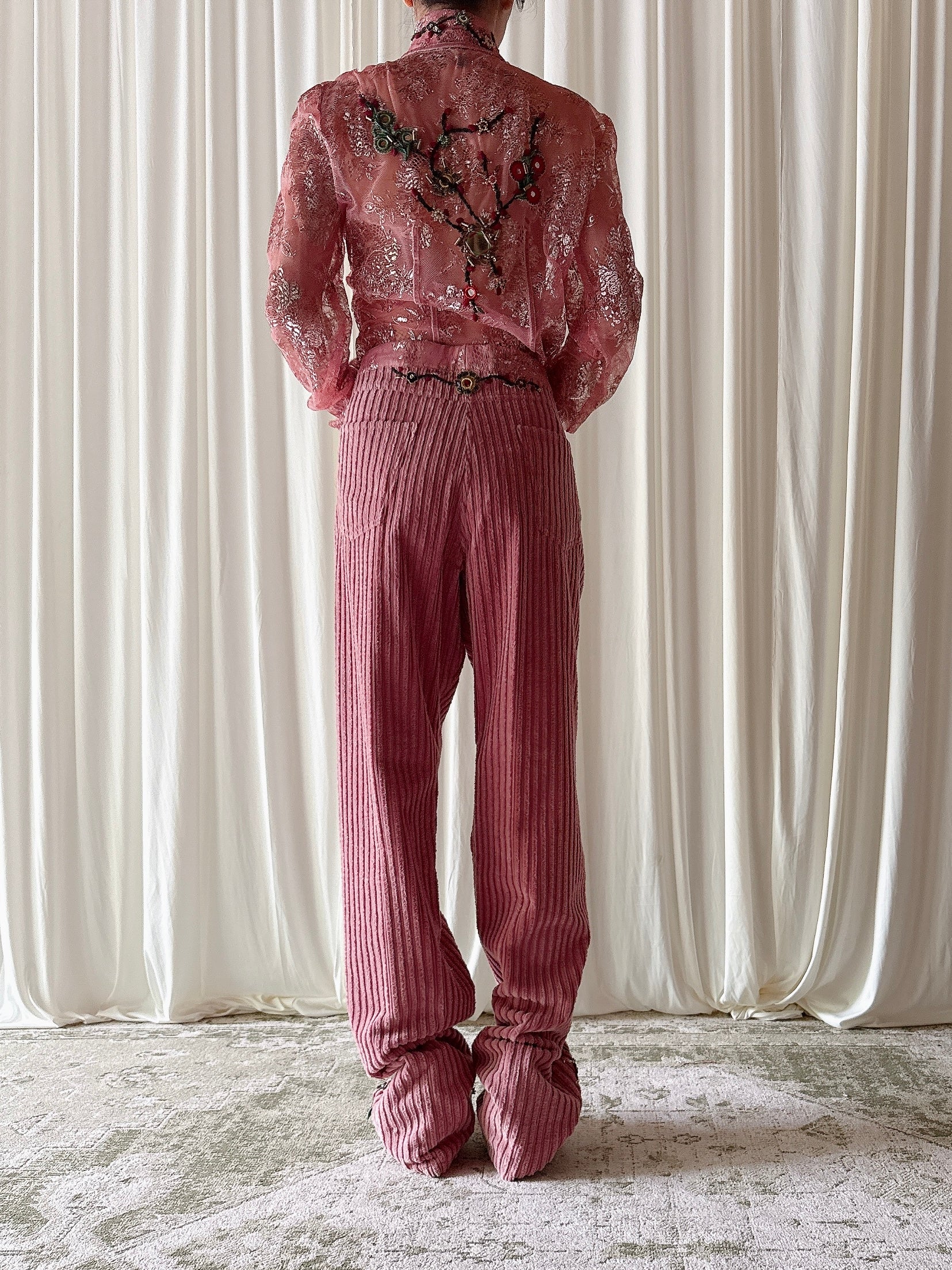 Vintage Gaetano Navarra Pink 3 Piece Set - IT 50