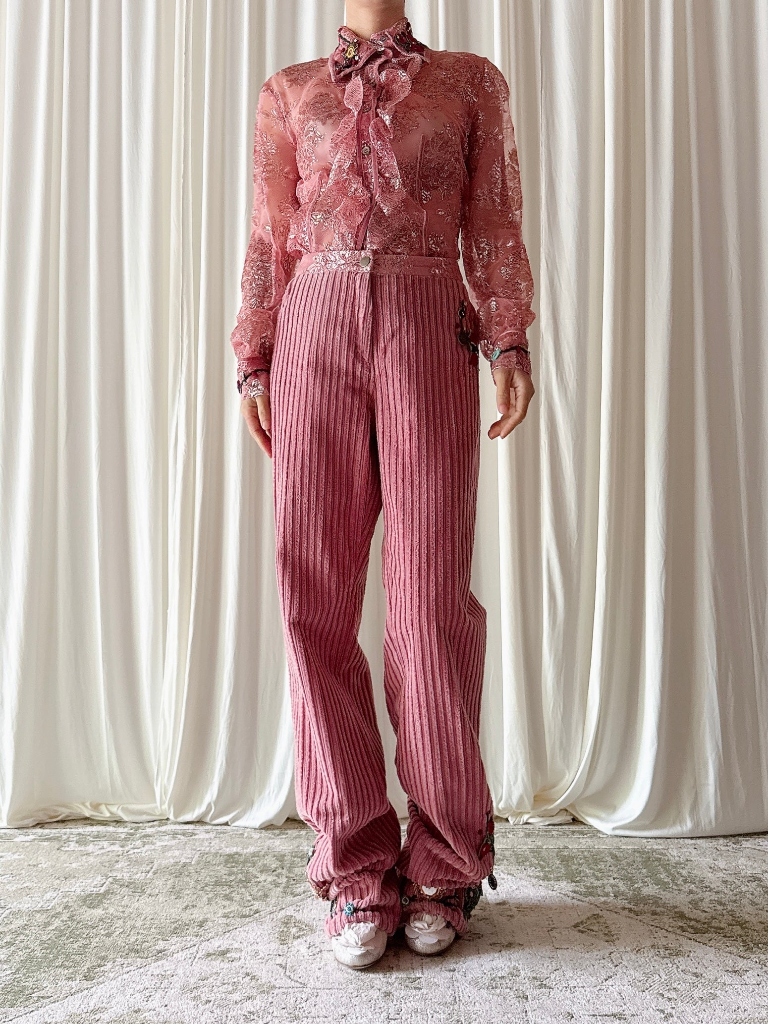 Vintage Gaetano Navarra Pink 3 Piece Set - IT 50